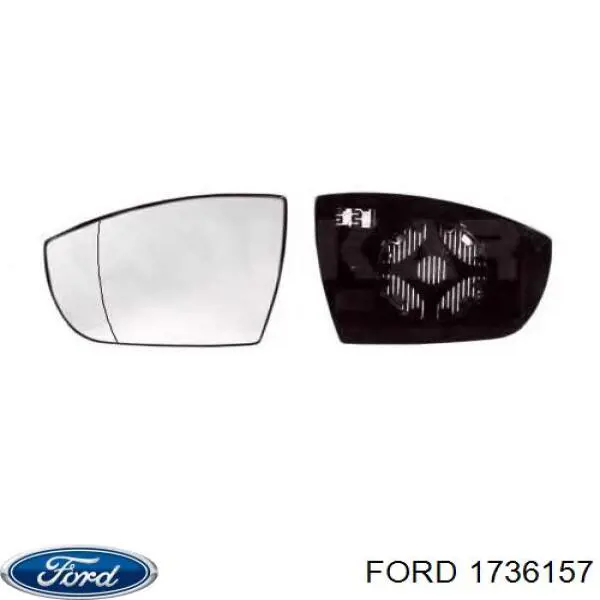 Купити 1736157 Ford Дзеркальний елемент дзеркала заднього виду, лівого