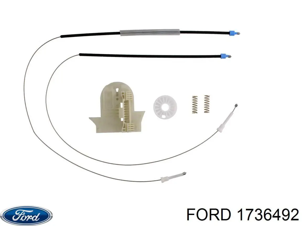 Механізм склопідіймача двері задньої, правої 1736492 Ford