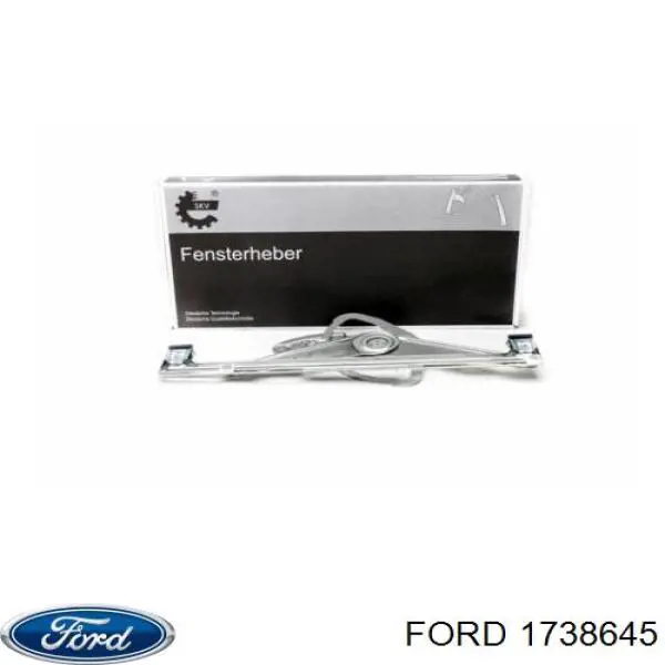 Склопідйомник передньої лівої двері 1738645 Ford