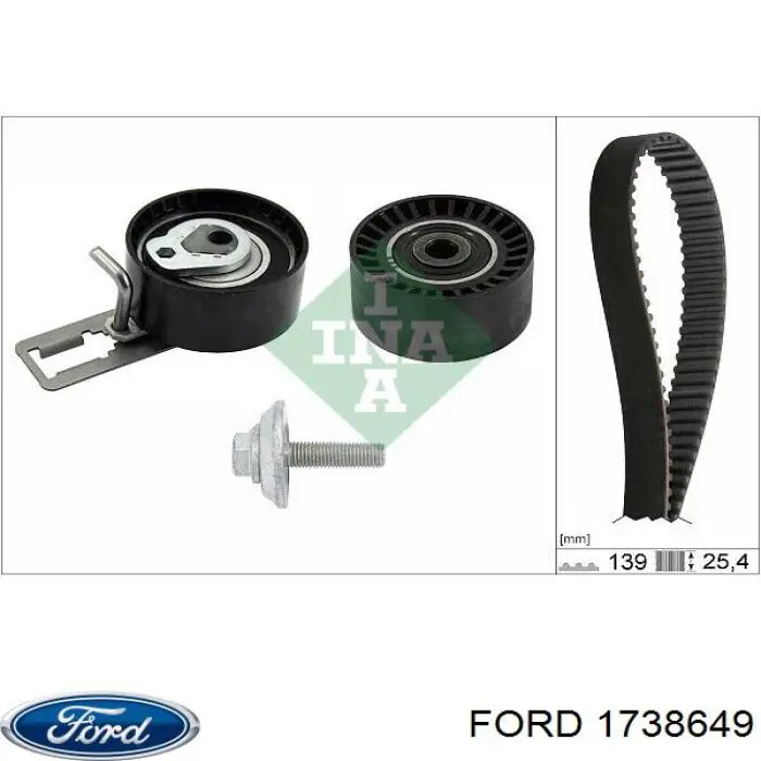 Купити 1738649 Ford Ремінь газорозподільного механізму