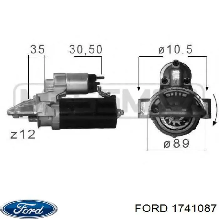 1741087 Ford стартер