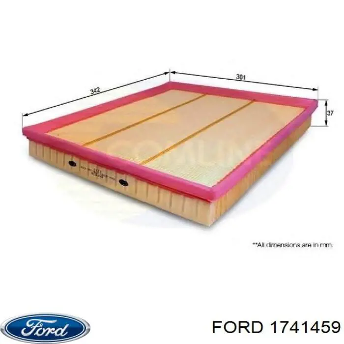 Купити 1741459 Ford Автомобільний фільтр повітря