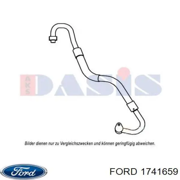 Шланг кондиціонера, від випарника до компресора Ford 1741659 ціна, від 42.36 USD
