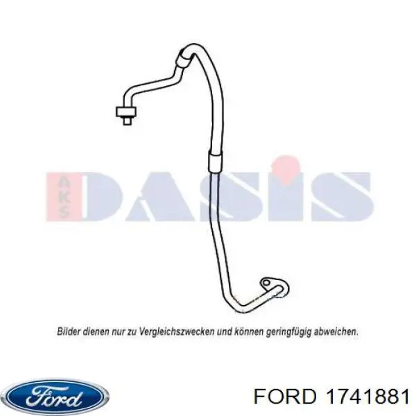 Купити 1505596 Ford Шланг кондиціонера, від компресора до радіатора