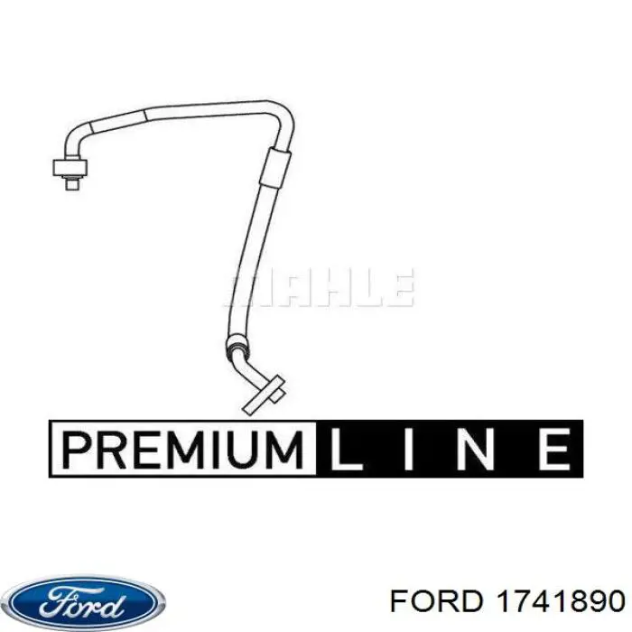 Шланг кондиціонера, від компресора до радіатора Ford 1505593 ціна, від 28.15 USD