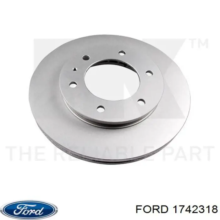Диск переднього гальма Ford 1742318 ціна, від 74.09 USD