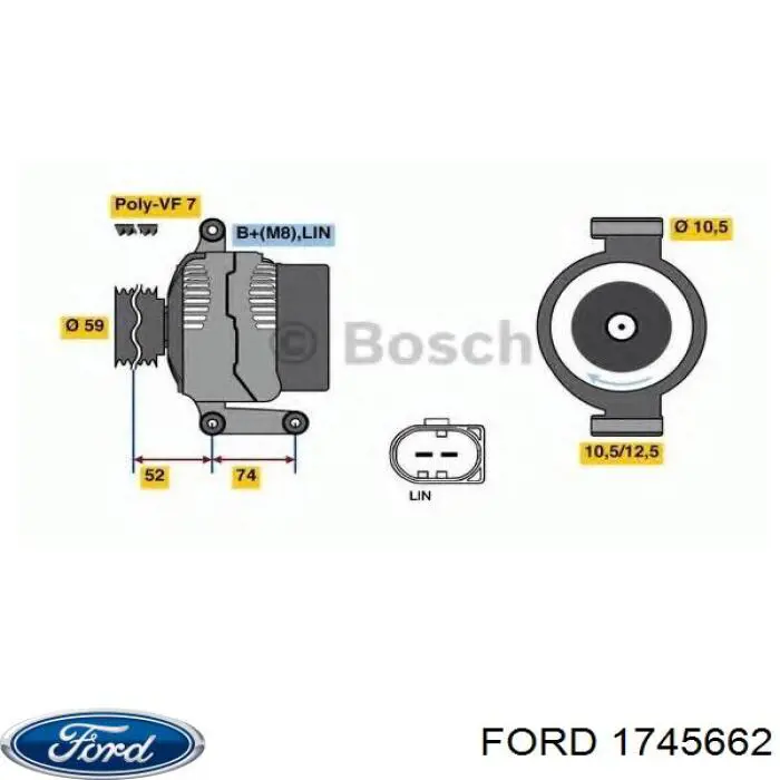 1745662 Ford генератор
