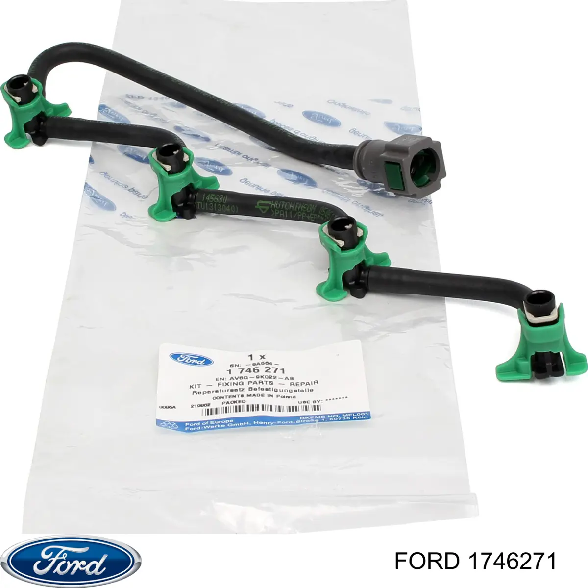 Трубка паливна, зворотня від форсунок Ford 1746271 ціна, від 17.30 USD