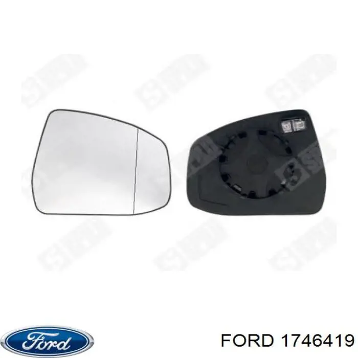 Купити 1746419 Ford Скло дзеркала заднього виду, правого