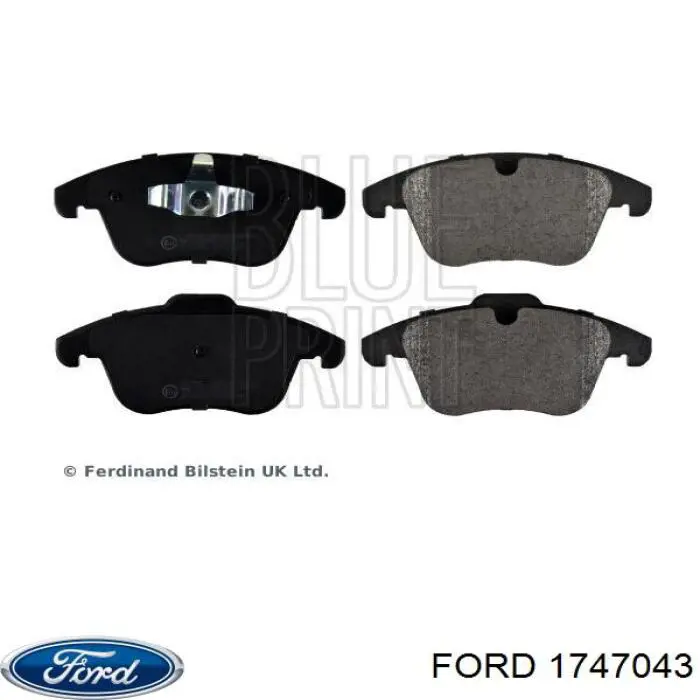 Передні тормозні колодки 1747043 Ford