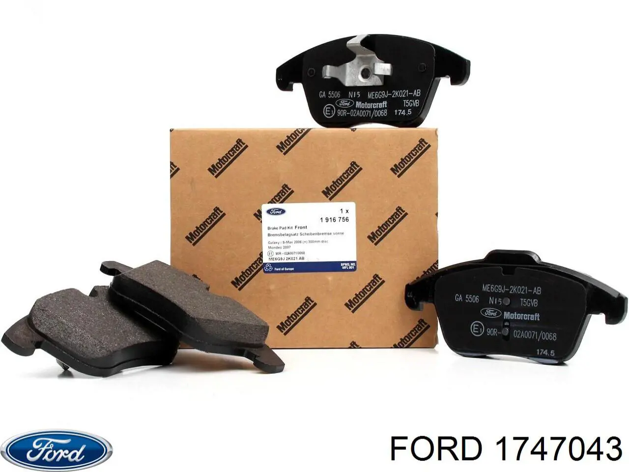Гальмівні колодки Ford 1747043 ціна, від 47.03 USD