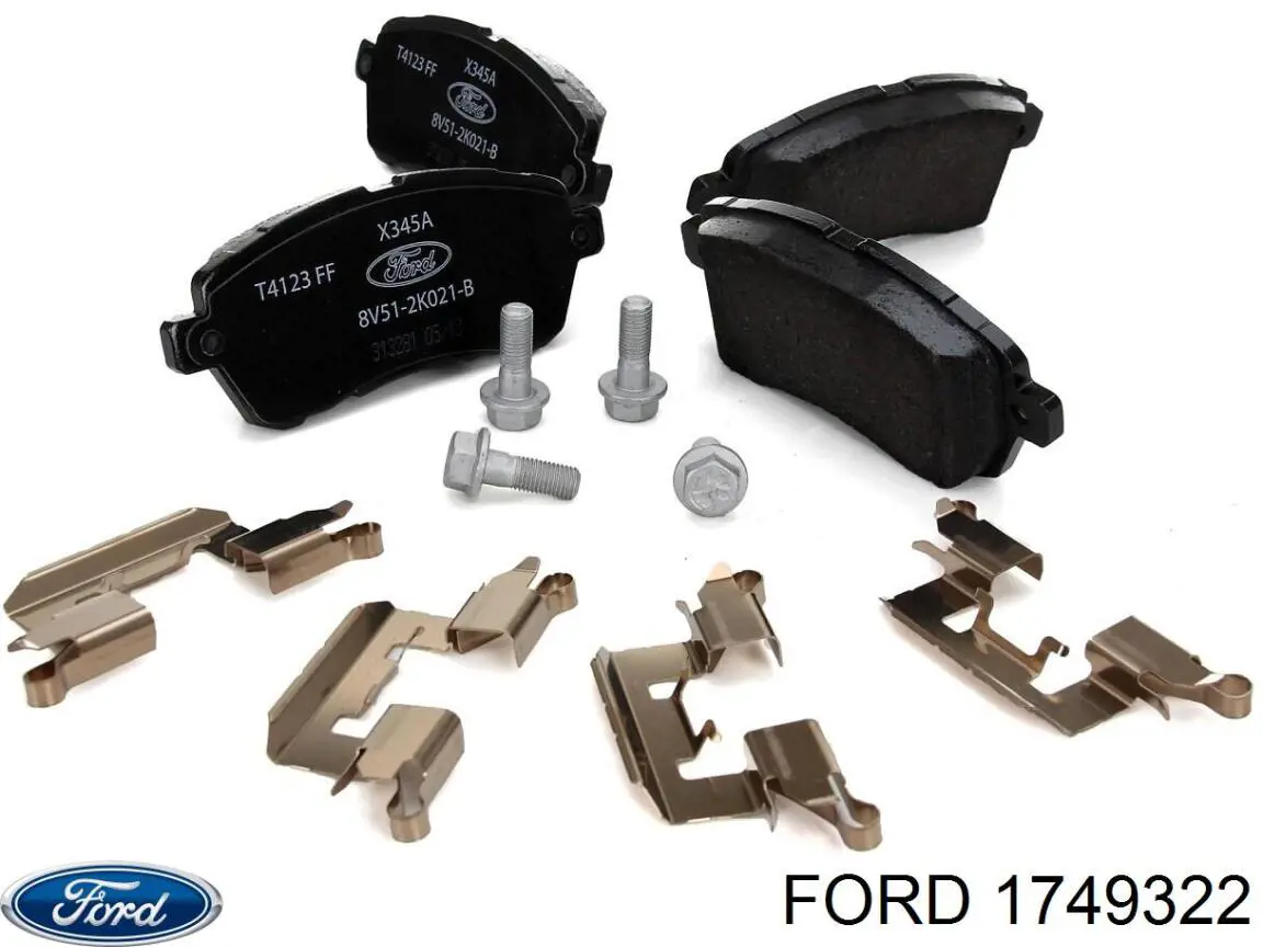 Купити 1749322 Ford Колодки гальмівні передні, дискові