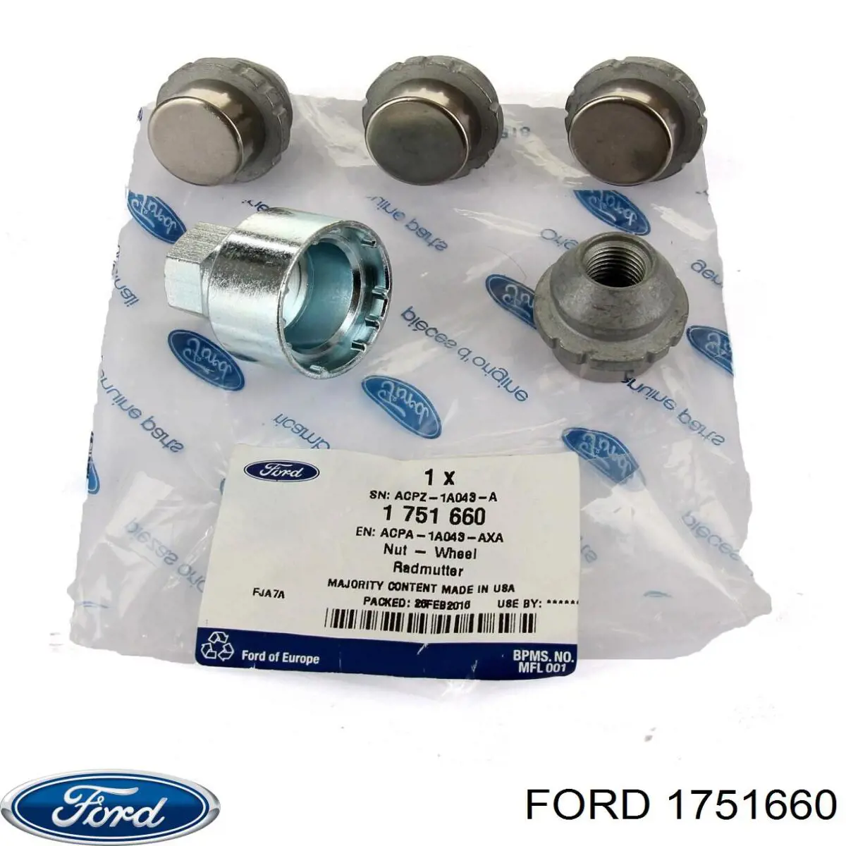 Колісний болт Ford 1751660 ціна, від 109.52 USD
