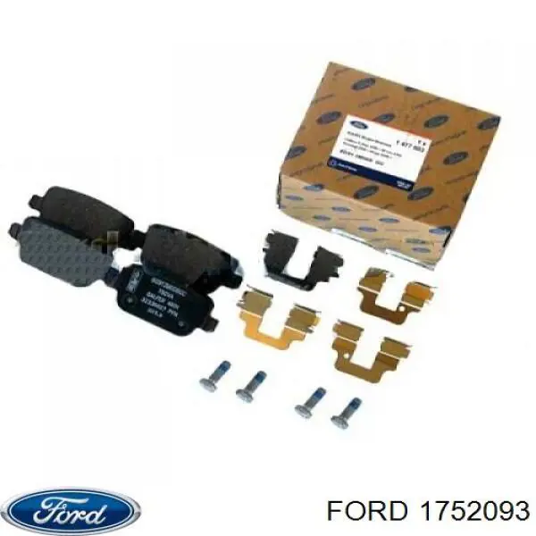 Задні гальмівні колодки Ford 1752093 ціна, від 39.99 USD