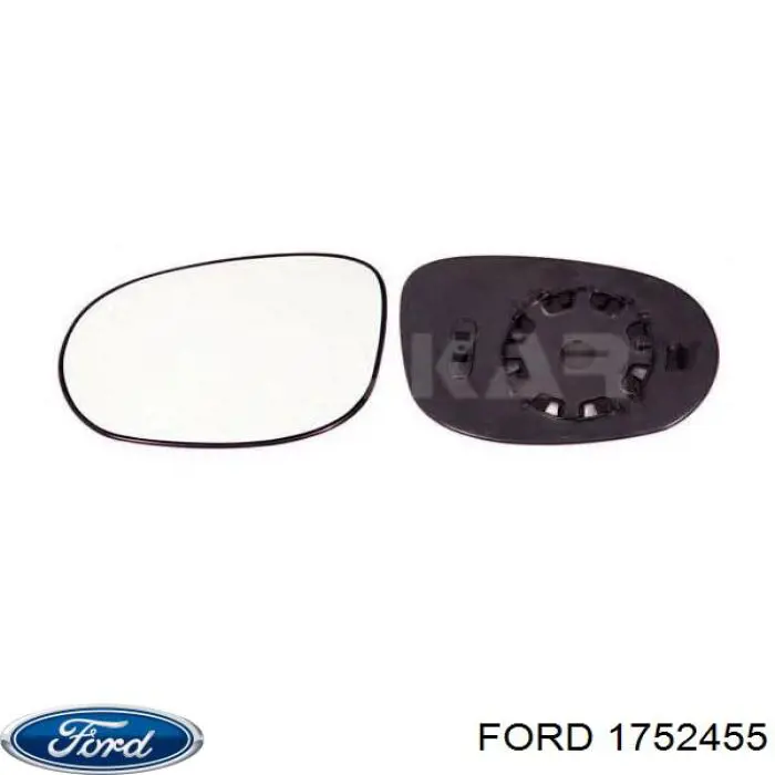 Купити 1752455 Ford Скло дзеркала заднього виду, правого