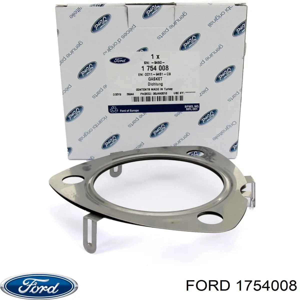 Купити 1754008 Ford Прокладка до глушника