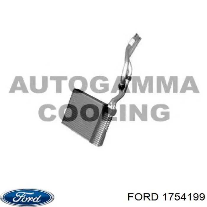 1754199 Ford радіатор пічки (обігрівача)