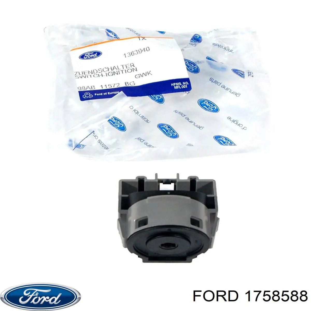 Контакти замку запалювання Ford 1758588 ціна, від 15.29 USD