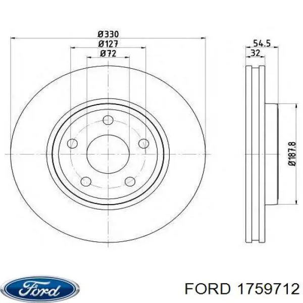 Зірка колінчастого вала Ford 1891034 ціна, від 129.45 USD