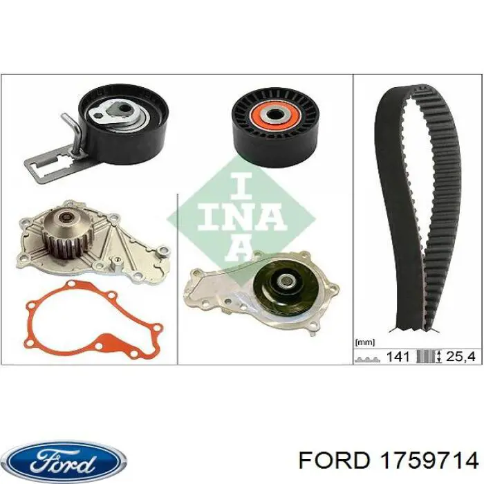 1759714 Ford ролик натягувача ременя грм