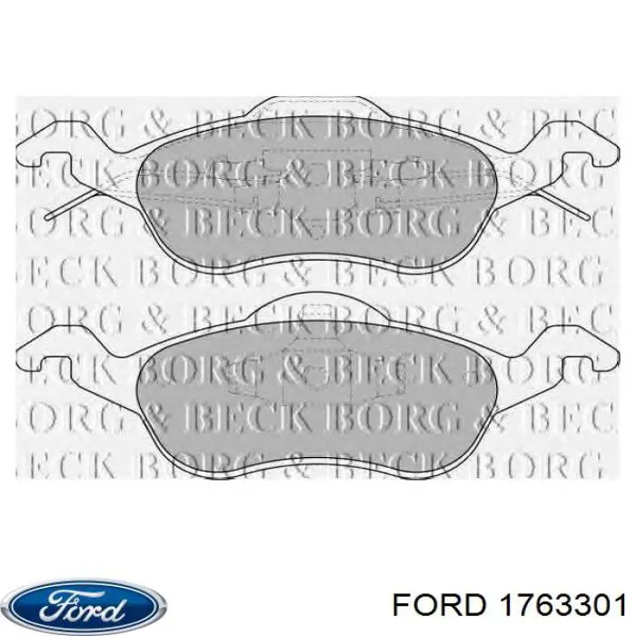 Купити 1763301 Ford Колодки гальмівні передні, дискові