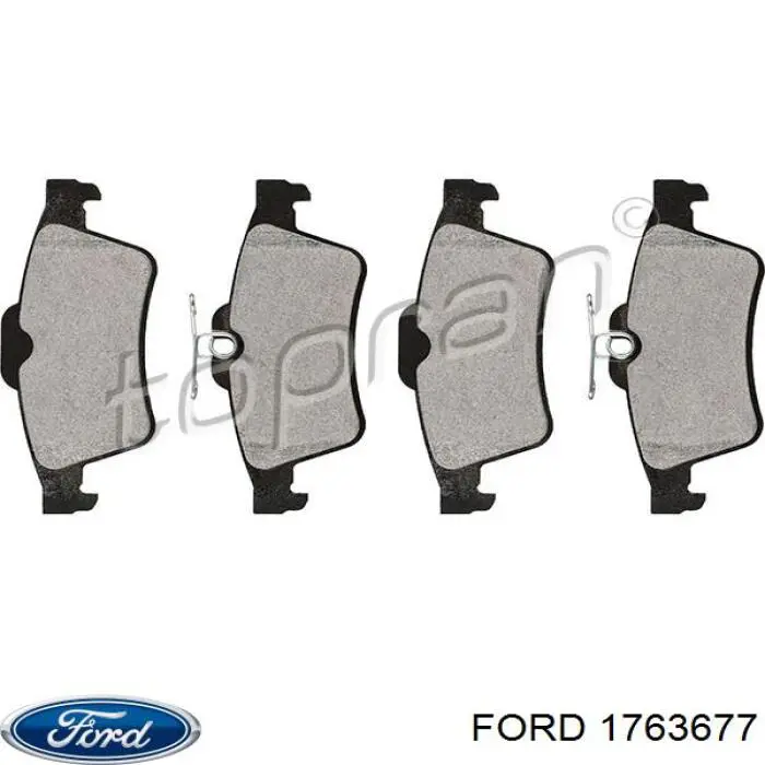 1763677 Ford Колодки гальмівні задні, дискові