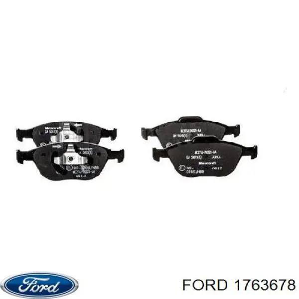 Купити 1763678 Ford Колодки гальмівні передні, дискові