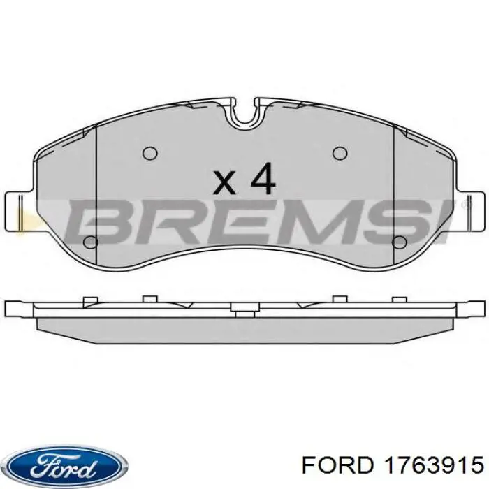 Купити 1763915 Ford Колодки гальмівні передні, дискові