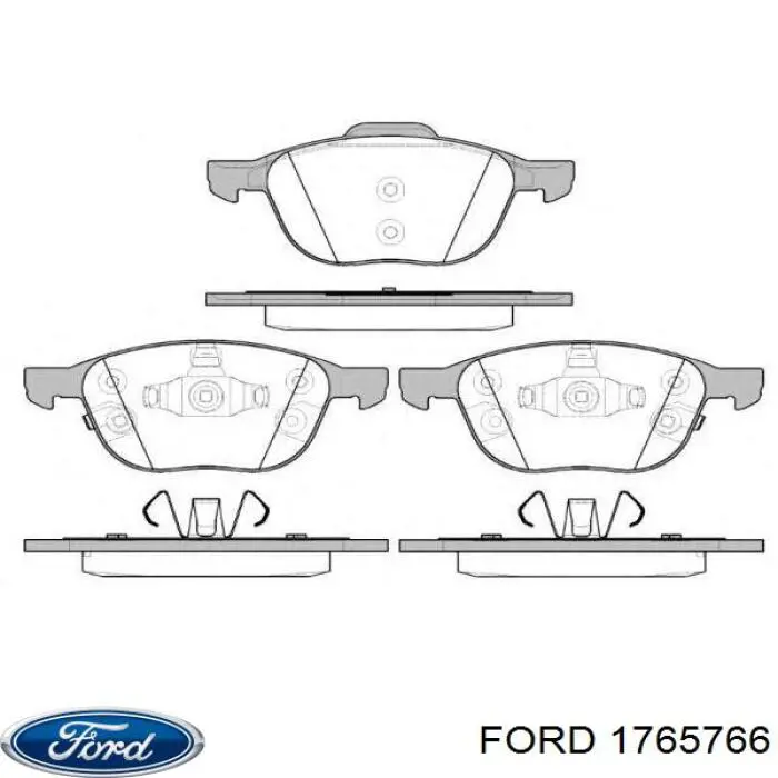 Купити 1765766 Ford Колодки гальмівні передні, дискові