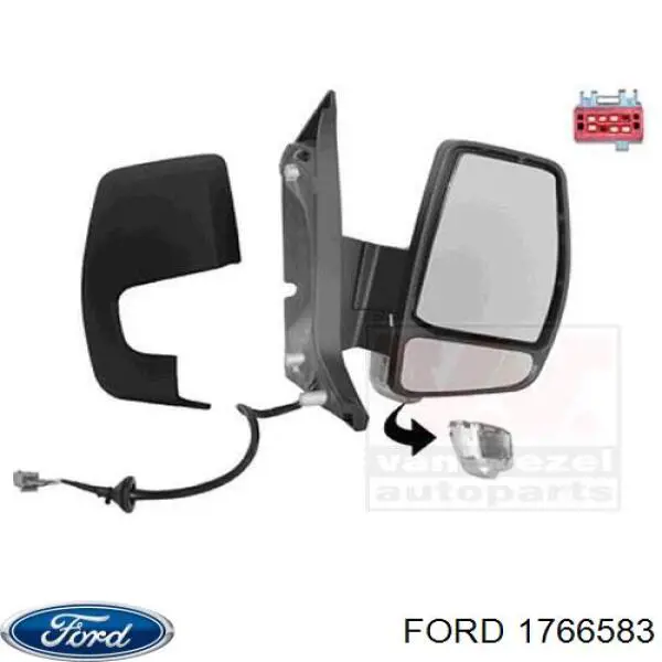 1766583 Ford Дзеркальний елемент правий
