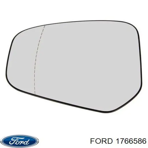 Купити 1766586 Ford Дзеркальний елемент дзеркала заднього виду, лівого