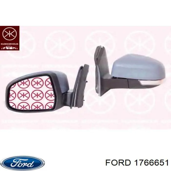 1766651 Ford дзеркало заднього виду, ліве