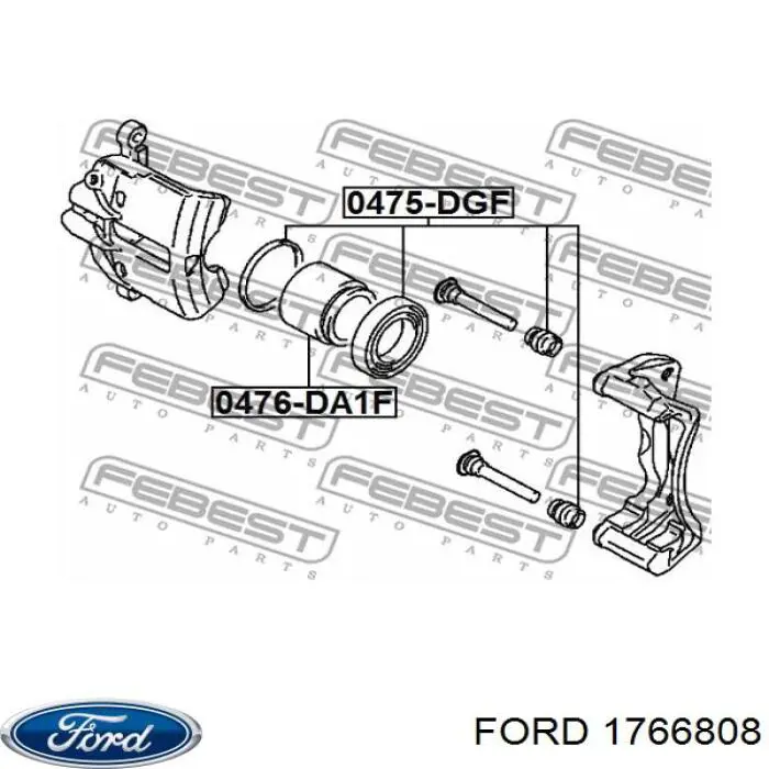 Супорт гальмівний передній правий Ford 1766808 ціна, від 30.75 USD