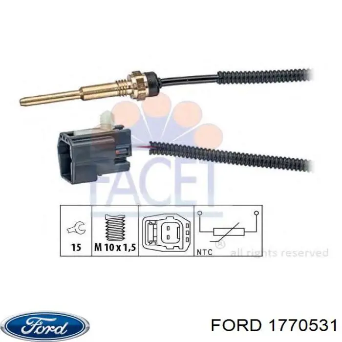 1770531 Ford датчик температури охолоджуючої рідини