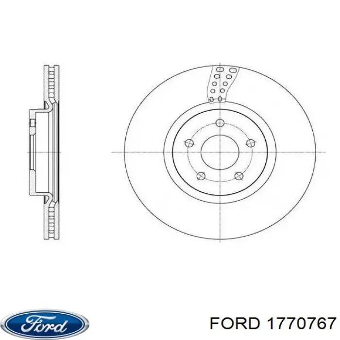 Гальмівні диски передні 1770767 Ford