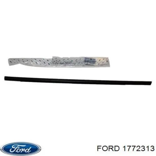 Ущільнювач скла задніх дверей правих, зовнішній (планка) Ford Focus 3 (CB8) (Форд Фокус)