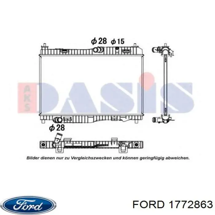 Купити 1772863 Ford Радіатор двигуна