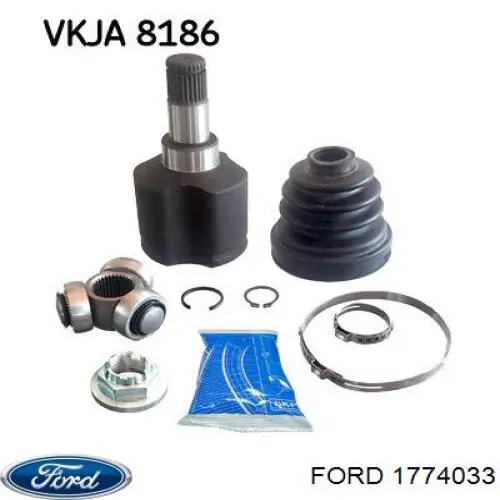 1857350 Ford ШРКШ внутрішній, передній, лівий
