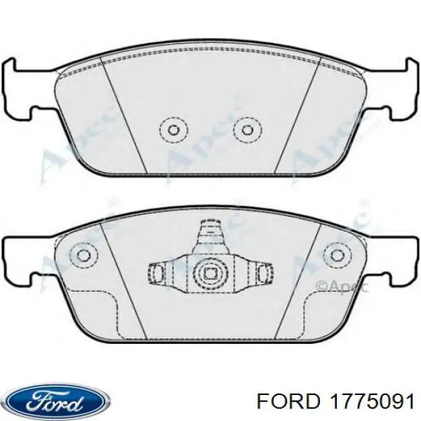 Купити 1775091 Ford Колодки гальмівні передні, дискові