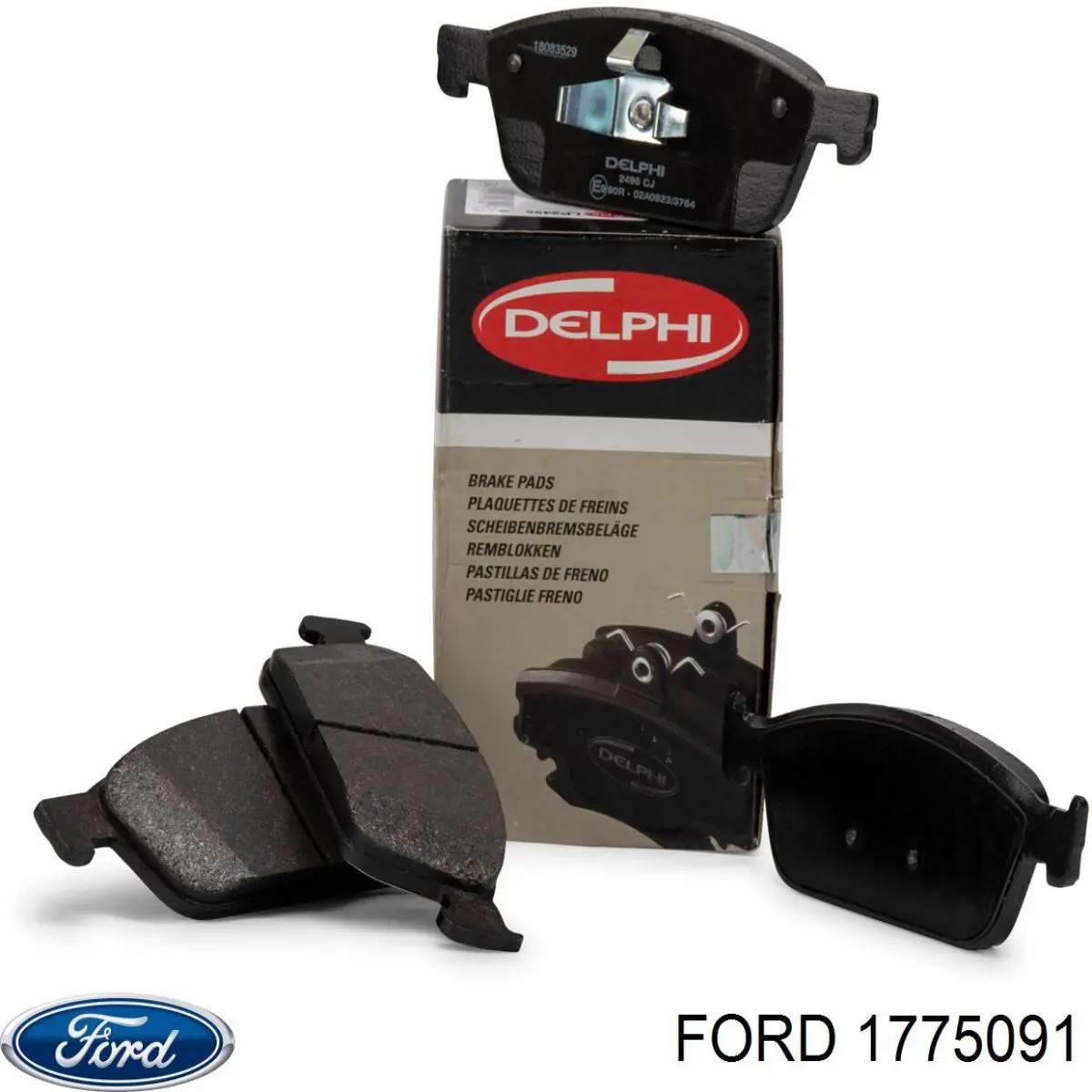 Передні тормозні колодки 1775091 Ford