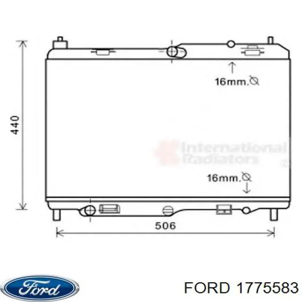 Купити 1775583 Ford Радіатор двигуна