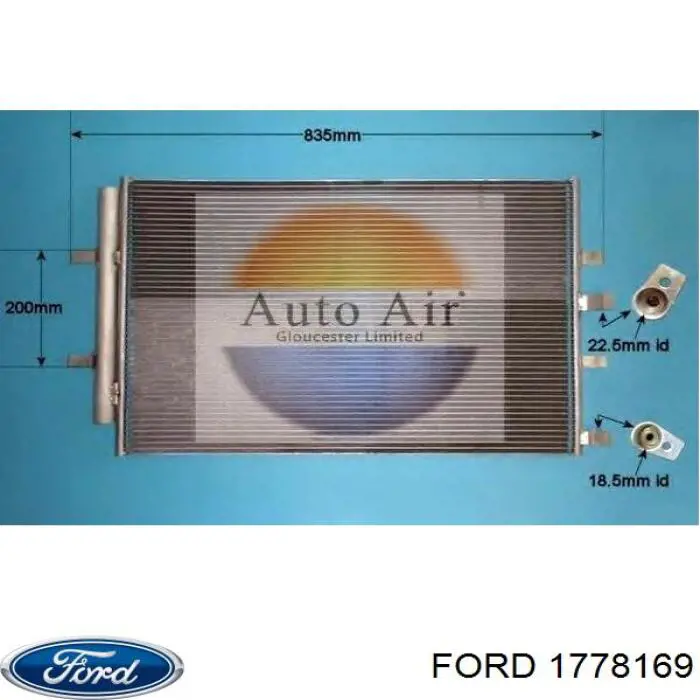 Конденсатор кондиціонера Ford 1778169 ціна, від 99.28 USD
