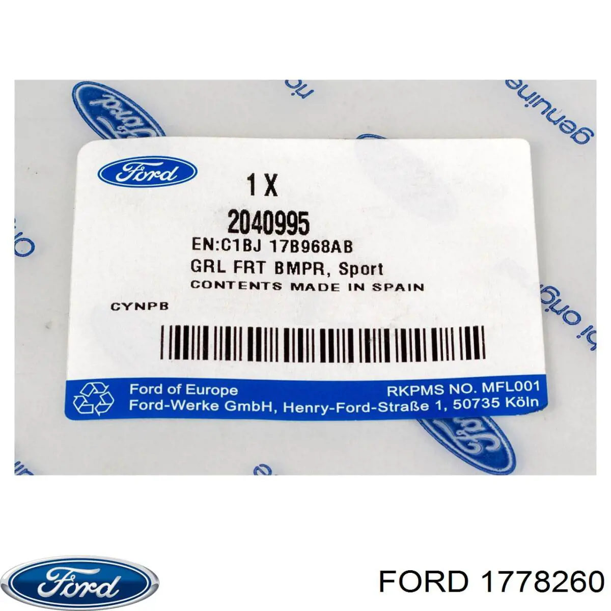  Ford C1BJ17B968AB ціна, від 36.82 USD