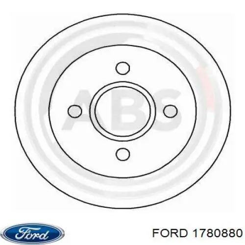 1780880 Ford диск гальмівний задній