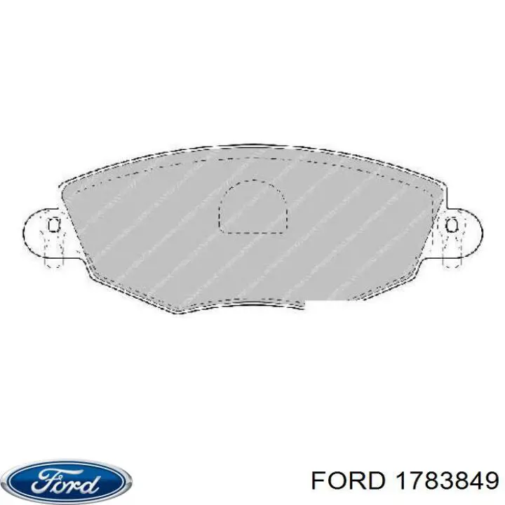 Передні тормозні колодки 1783849 Ford