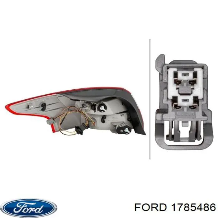 Ліхтар задній правий, зовнішній Ford 1727665 ціна, від 83.65 USD