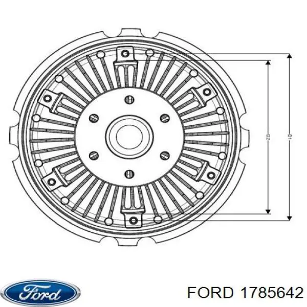 1785642 Ford Вентилятор / крильчатка радіатора охолодження