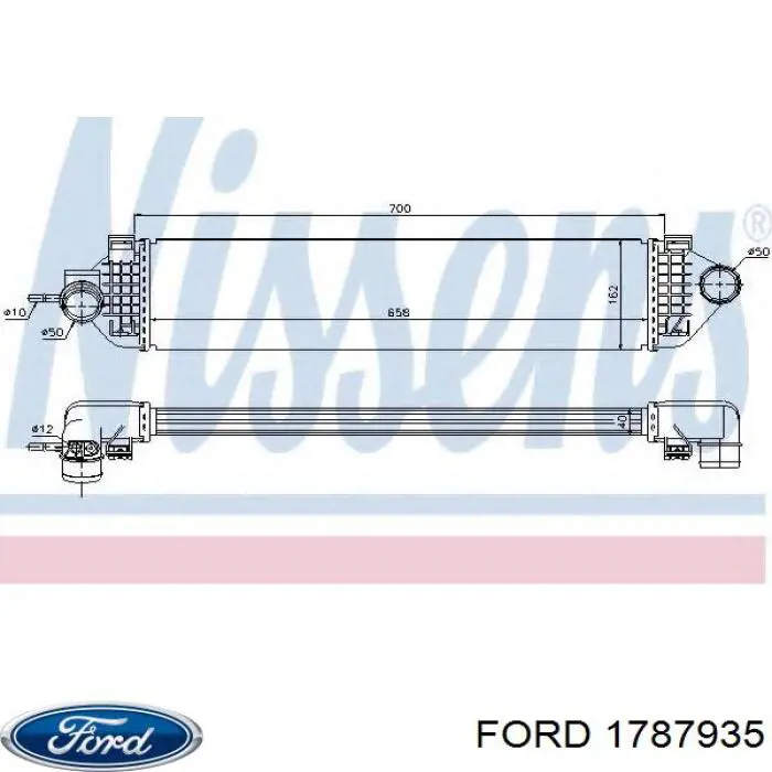1787935 Ford радіатор интеркуллера