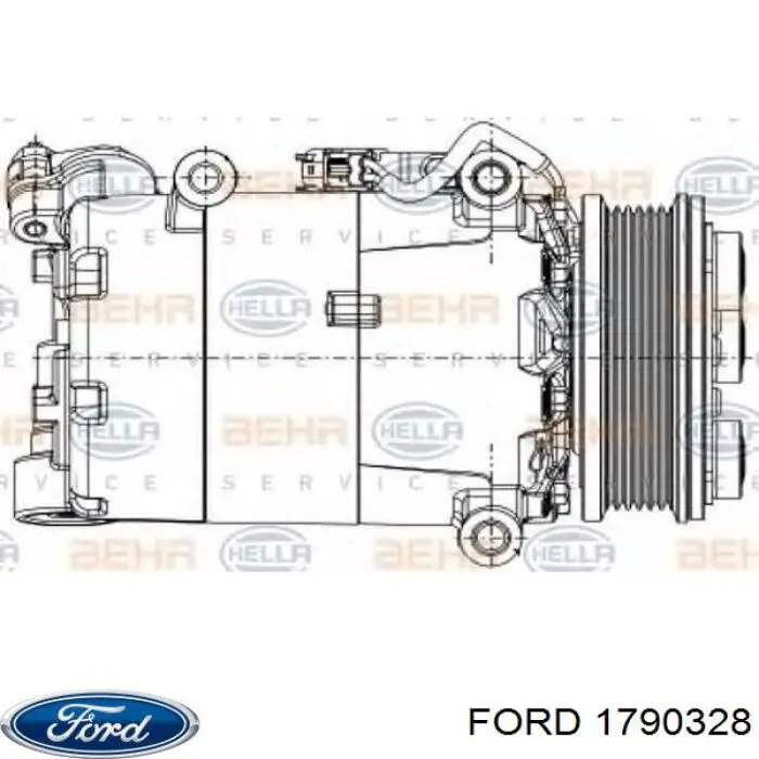 Компресор системи кондиціювання Ford 1790328 ціна, від 152.03 USD