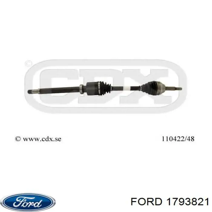 Піввісь передня, права Ford 1793821 ціна, від 119.38 USD